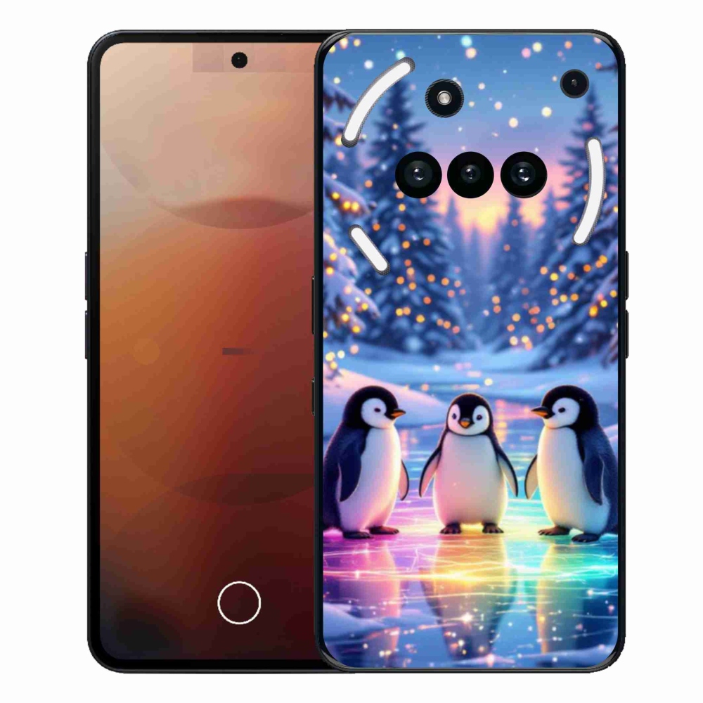 Zselés borító mmCase a Nothing Phone-hoz (3a) - pingvinek
