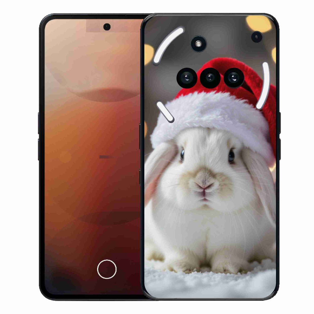 Zselés borító mmCase a Semmi telefonhoz (3a) - Karácsonyi nyúl