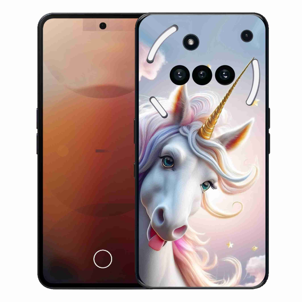Zselés borító mmCase a Semmi telefonhoz (3a) - boldog egyszarvú