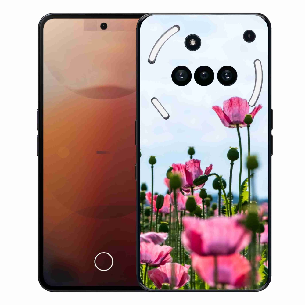 Zselés tok mmCase a Nothing Phone telefonhoz (3a) - mákvirág