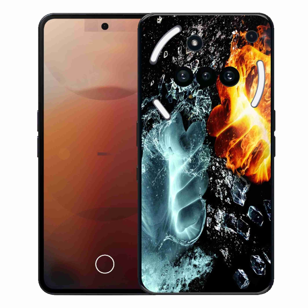 Zselés borítás mmCase a Nothing Phone-hoz (3a) - víz és tűz