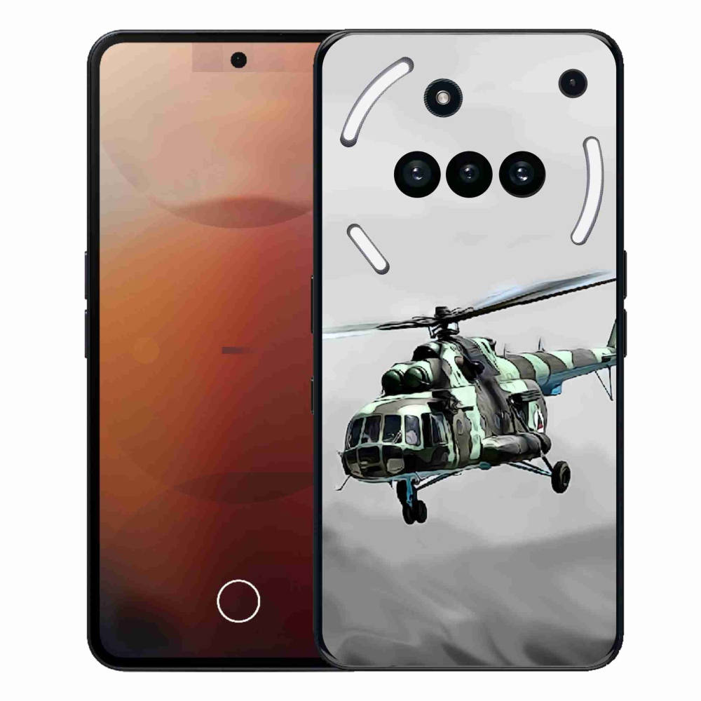 Zselés borítás mmCase for Nothing Phone (3a) - katonai helikopter
