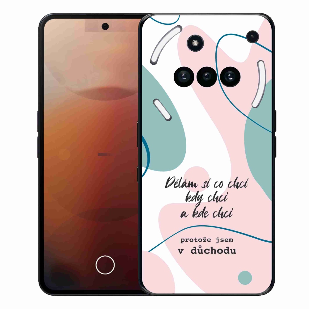 Zselés borító mmCase a Nothing Phone (3a) - vicces szöveg 10 fehér háttérrel