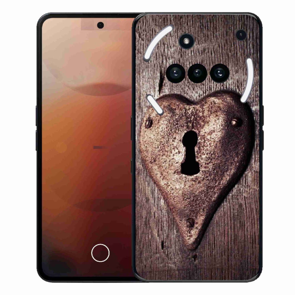Zselés tok mmCase a Nothing Phone-hoz (3a) - szív alakú zárral