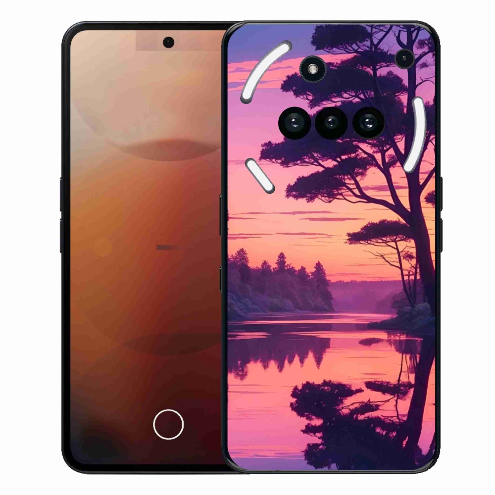 Zselés borító mmCase a Nothing Phone-hoz (3a) - naplemente a tó felett