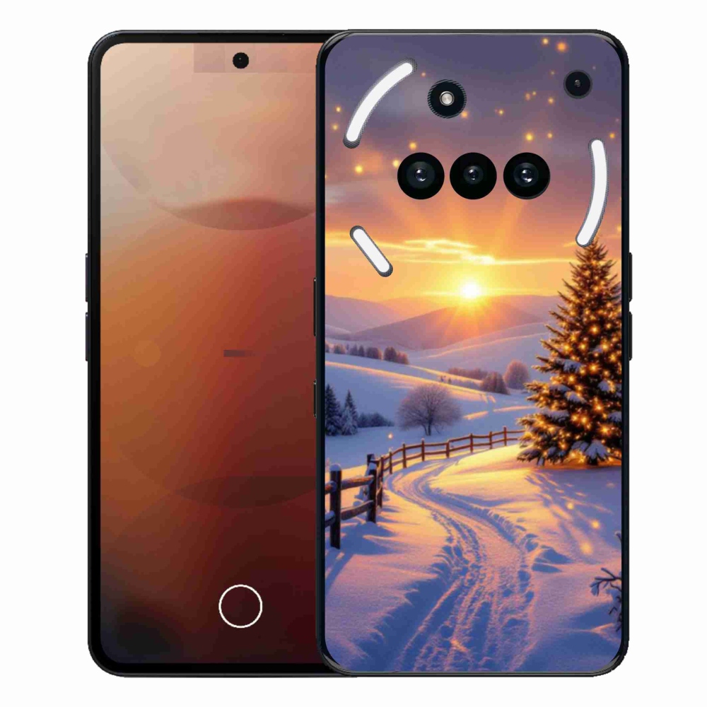 Zselés borító mmCase a Nothing Phone (3a) - téli tájképhez