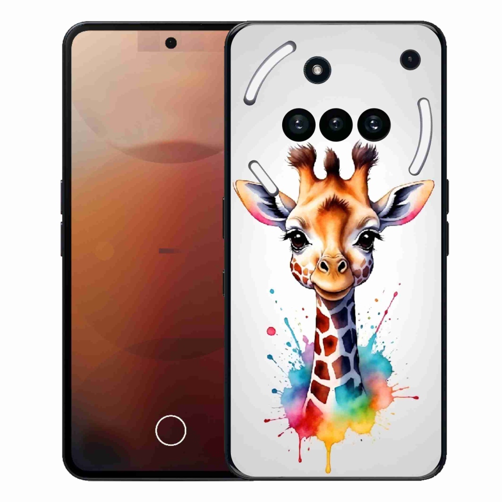 Zselés borító mmCase a Nothing Phone-hoz (3a) - zsiráf 1