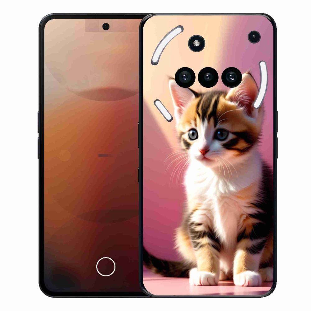 Zselés borítás mmCase a Nothing Phone-hoz (3a) - kíváncsi cica 2