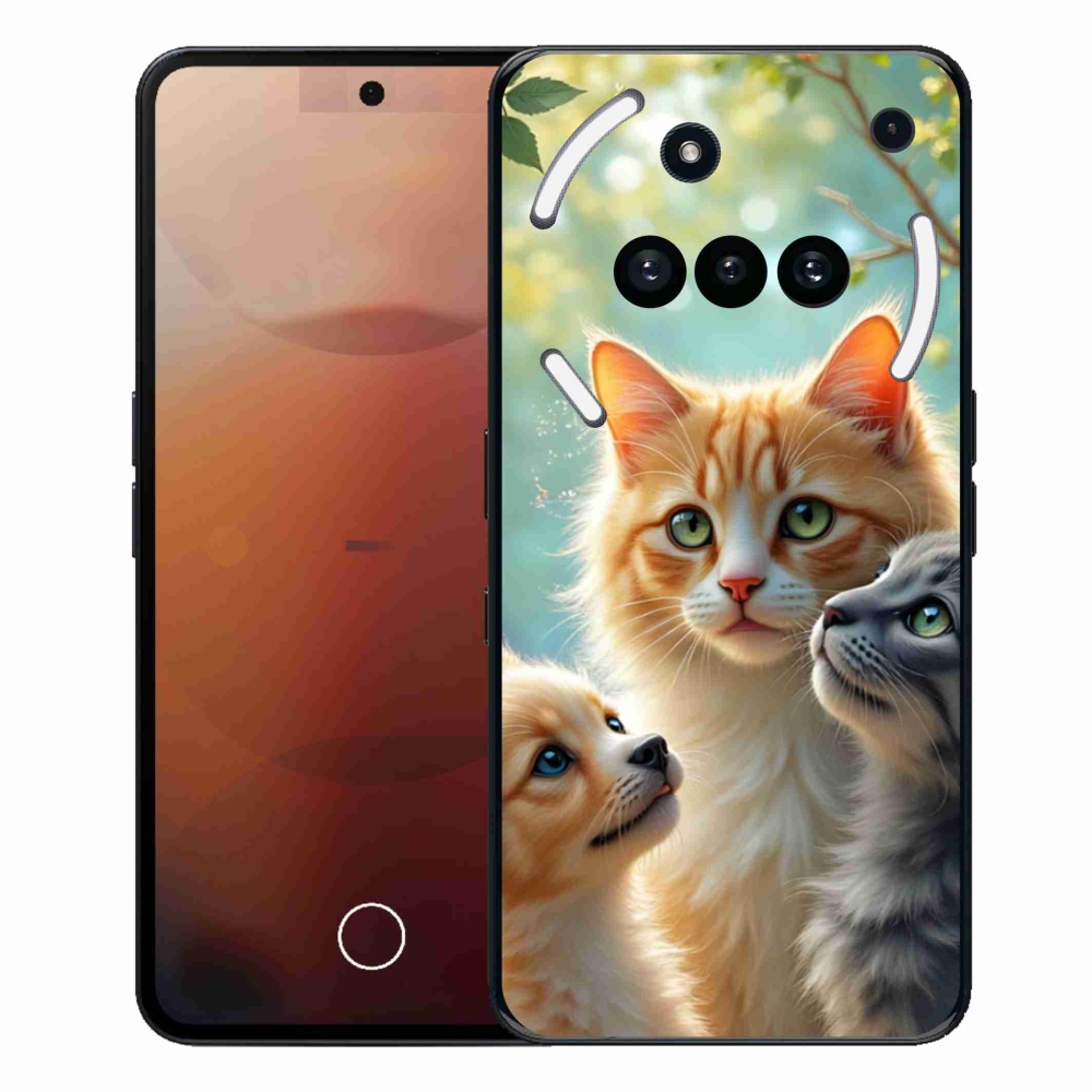 Zselés borítás mmCase for Nothing Phone (3a) - állati barátság 2