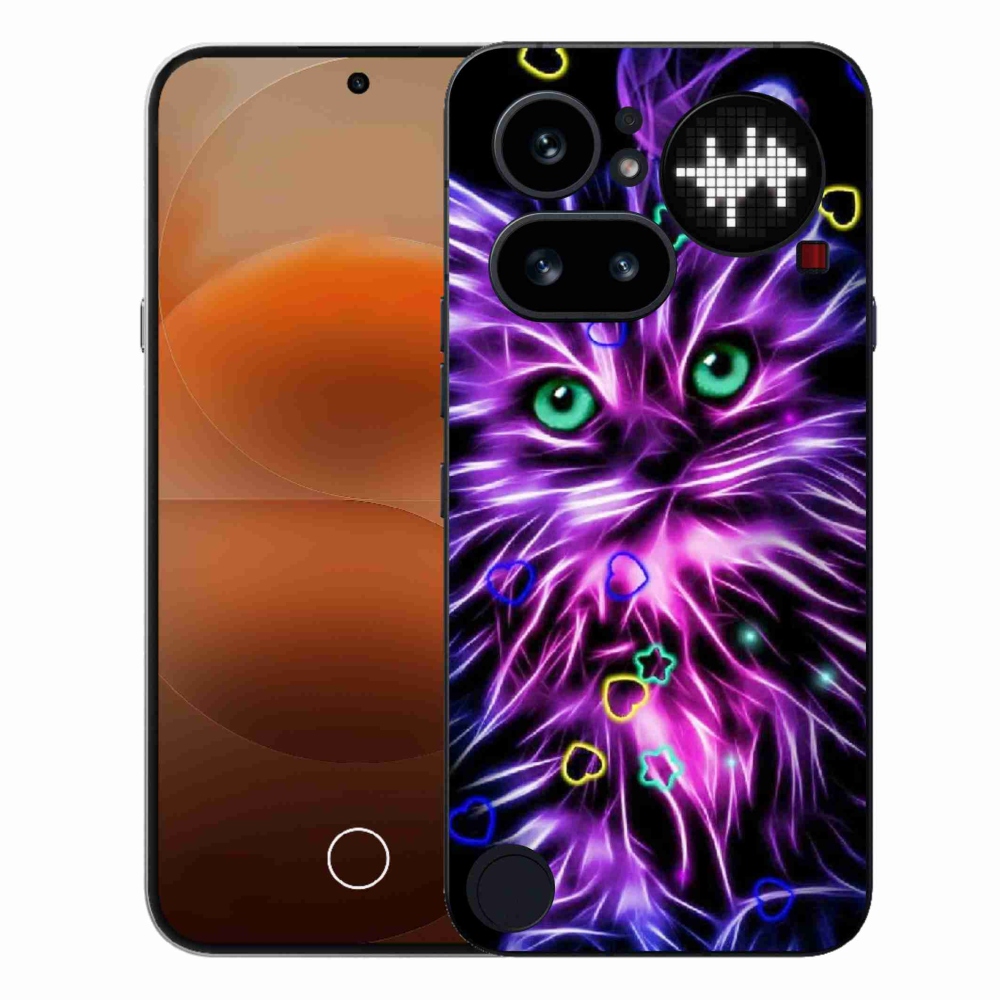 Zselés borító mmCase a Nothing Phone-hoz (4a) - absztrakt macska