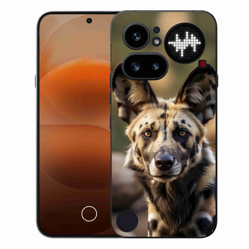Zselés borítás mmCase a Nothing telefonhoz (4a) - Afrikai vadkutya