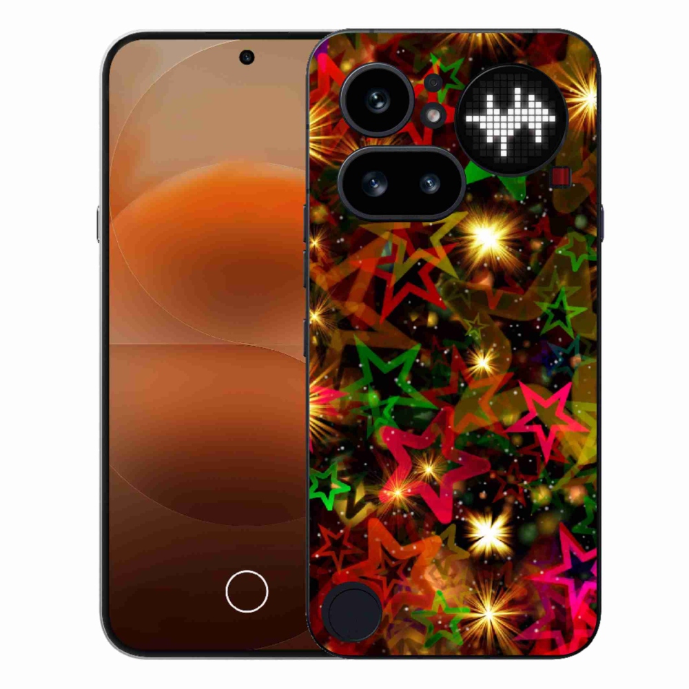 Zselés borítás mmCase a Nothing Phone (4a) - színes csillagok