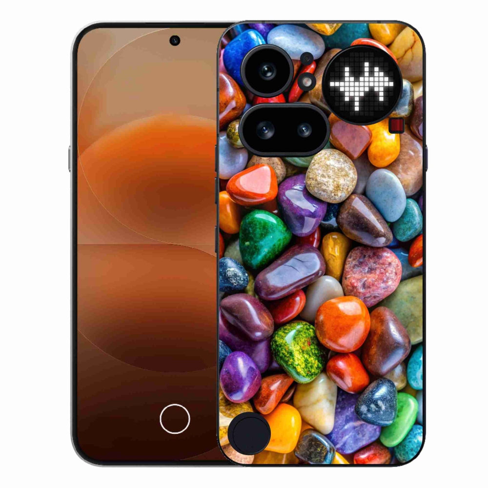 Zselés borító mmCase a Nothing Phone (4a) - színes strasszkövek