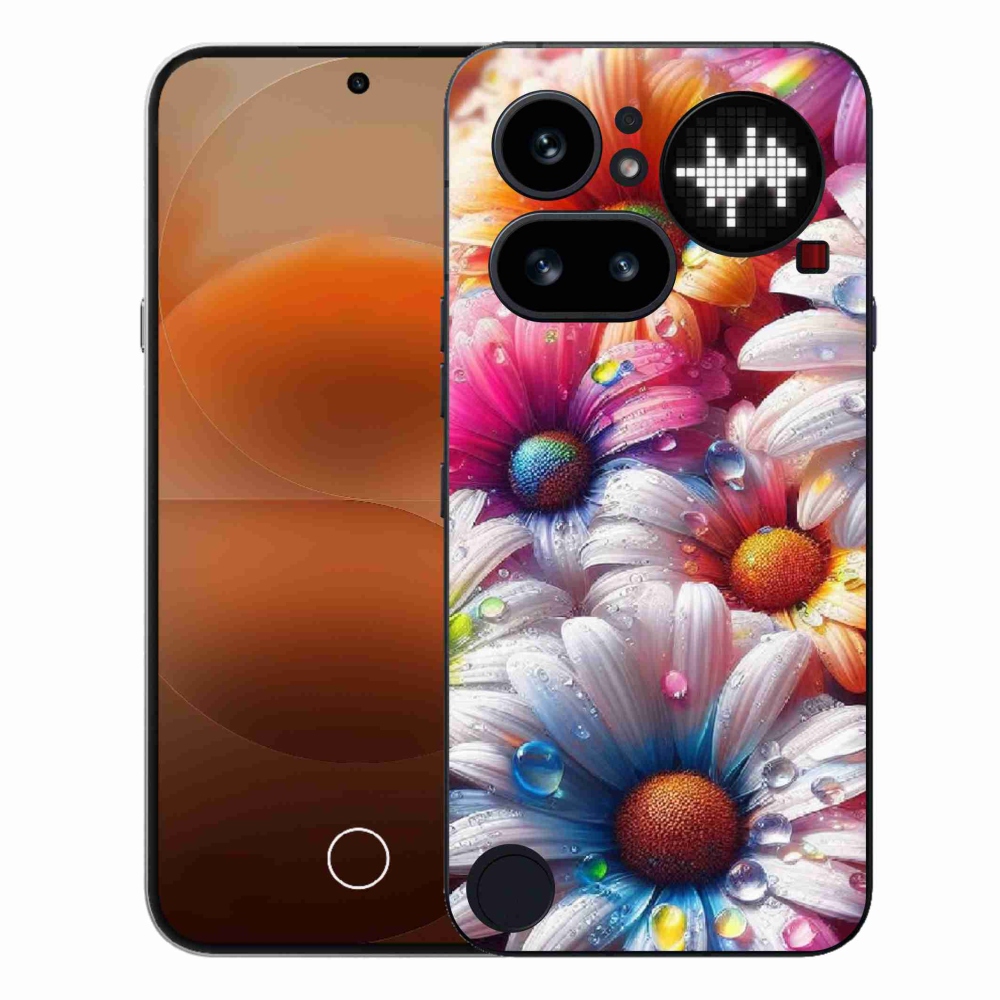 Zselés borító mmCase a Nothing telefonhoz (4a) - színes százszorszépek