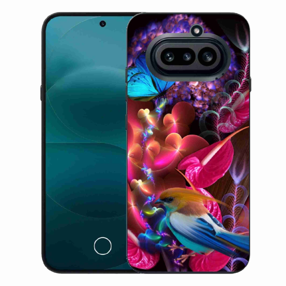 Zselés borító mmCase a Nothing Phone (4a) - színes virágokhoz