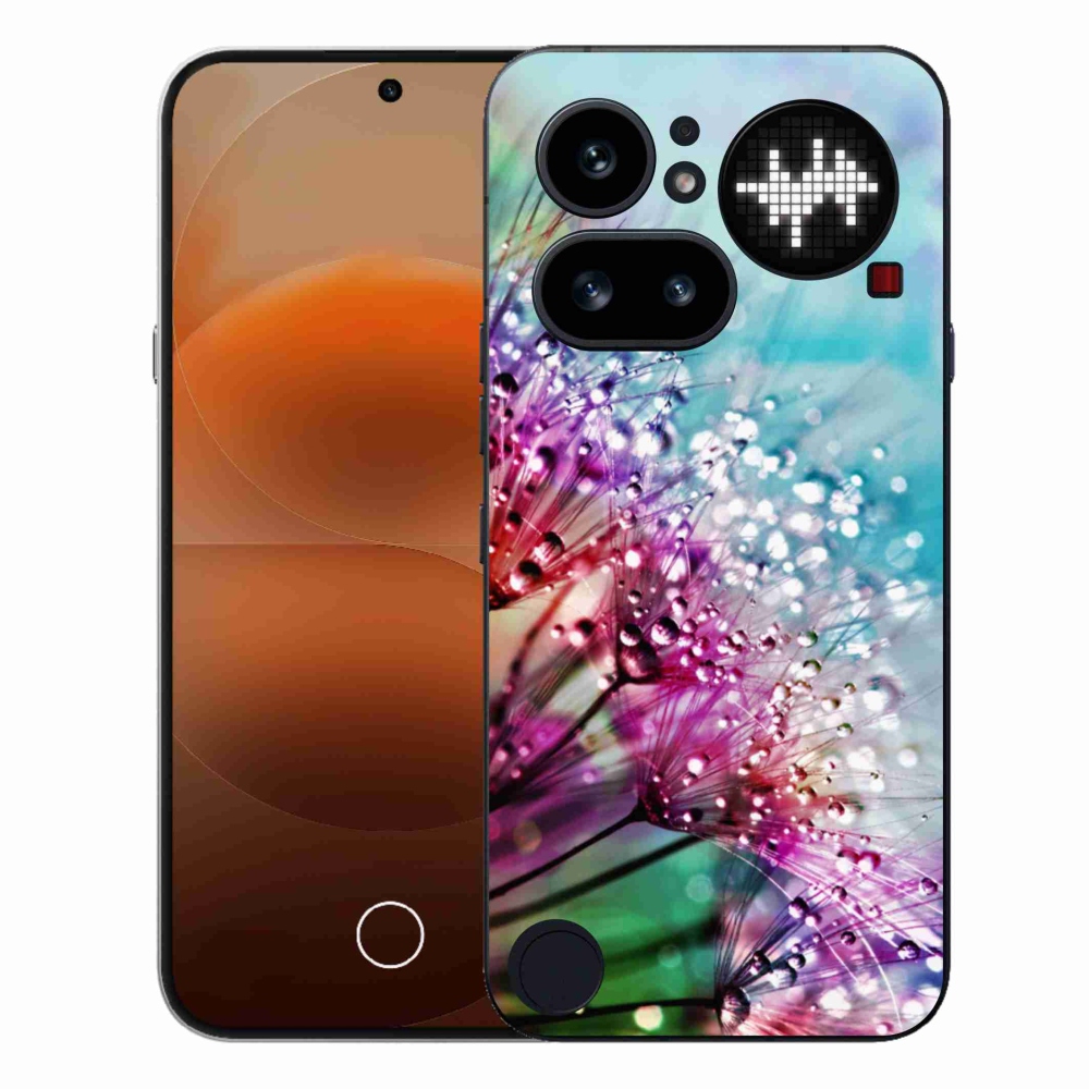 Zselés borító mmCase a Nothing Phone (4a) - színes virágokhoz