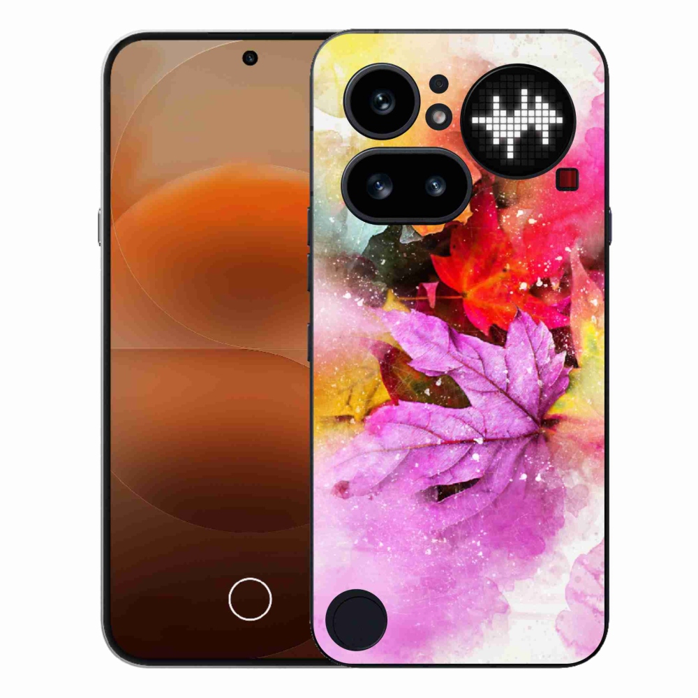Zselés borító mmCase for Nothing Phone (4a) - színes levelek