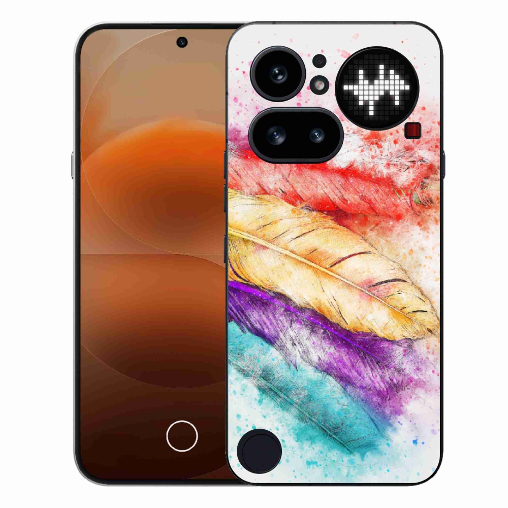 Zselés borító mmCase a Nothing Phone (4a) - színes tollhoz