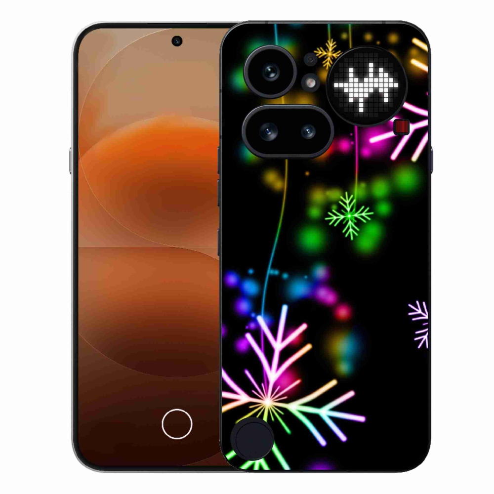 Zselés borítás mmCase for Nothing Phone (4a) - színes pelyhekkel