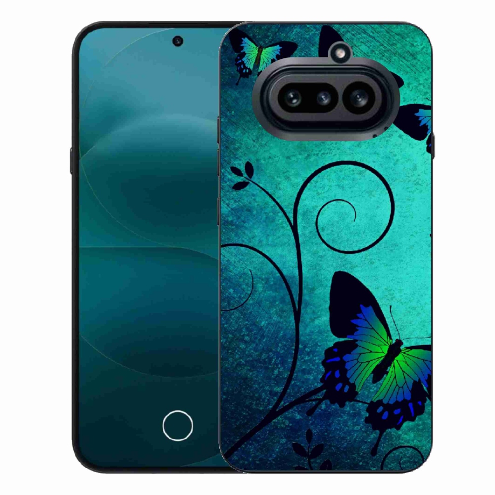 Zselés borító mmCase a Nothing Phone (4a) - színes pillangókhoz