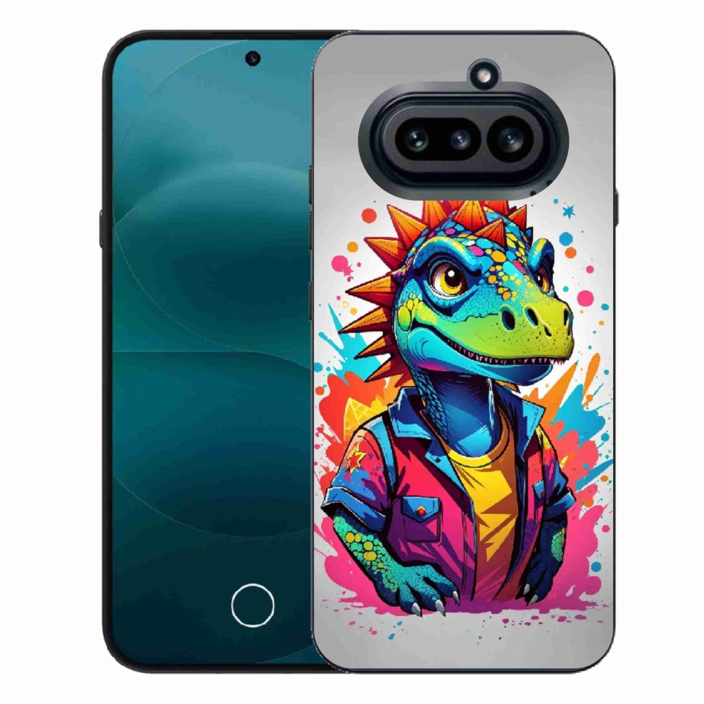 Zselés borító mmCase a Nothing Phone (4a) telefonhoz - színes dinoszauruszok