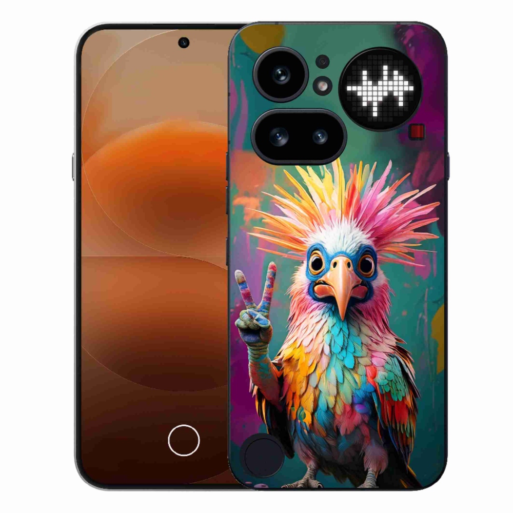 Zselés borítás mmCase a Nothing Phone (4a) - színes lázadó