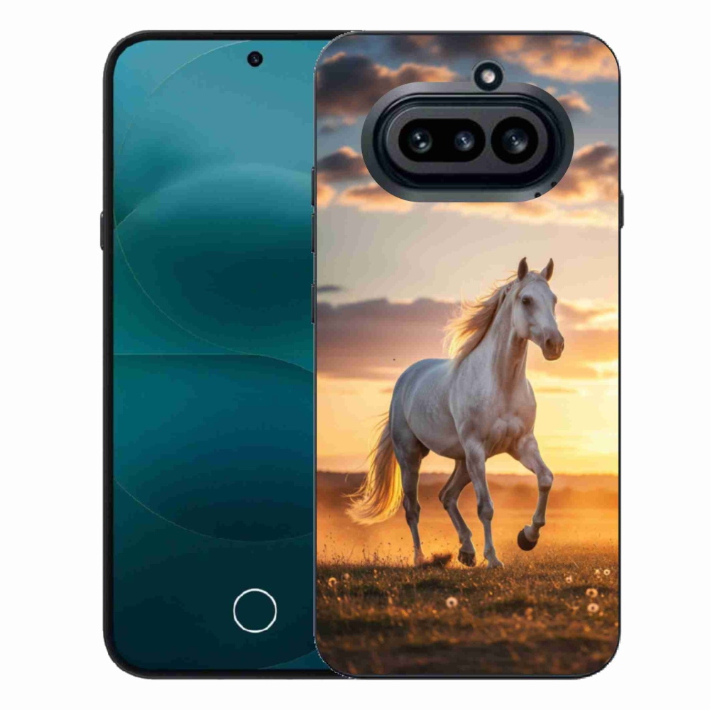 Zselés borító mmCase a Nothing Phone-hoz (4a) - futó fehér ló 2