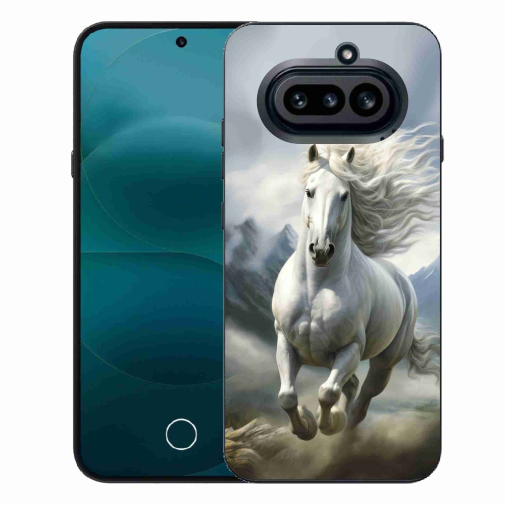 Zselés borító mmCase a Nothing Phone (4a) - futó fehér ló 3