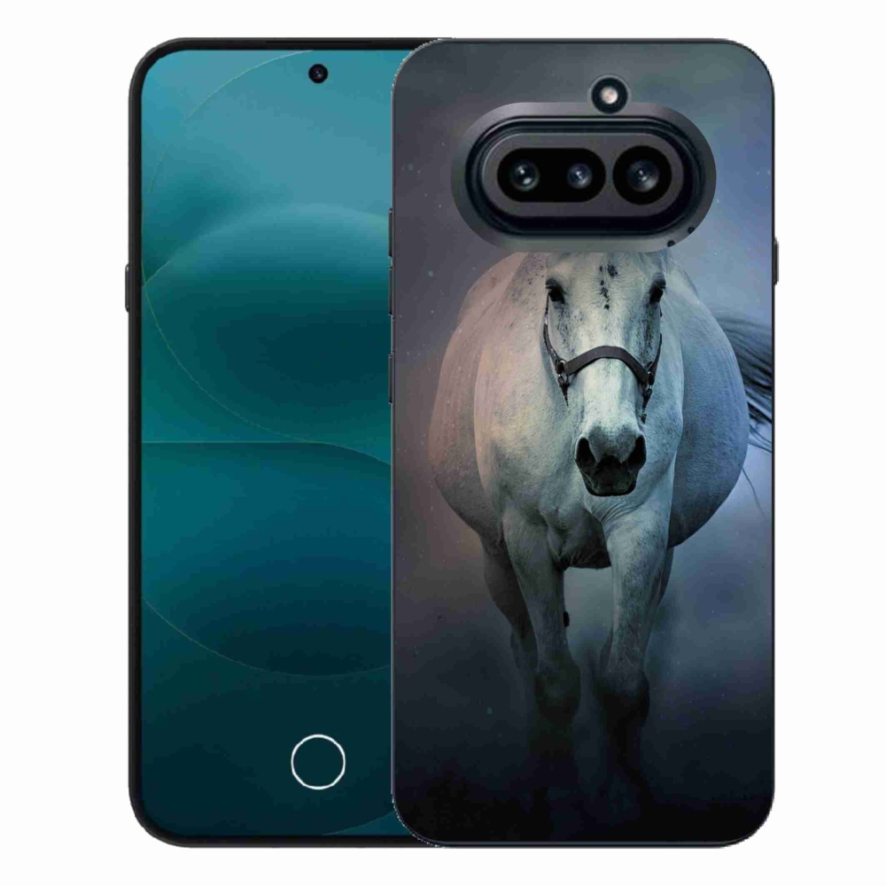 Zselés borító mmCase a Nothing Phone (4a) - futó fehér ló