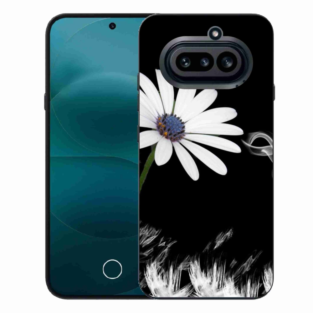Zselés borító mmCase a Nothing Phone (4a) - fehér virág