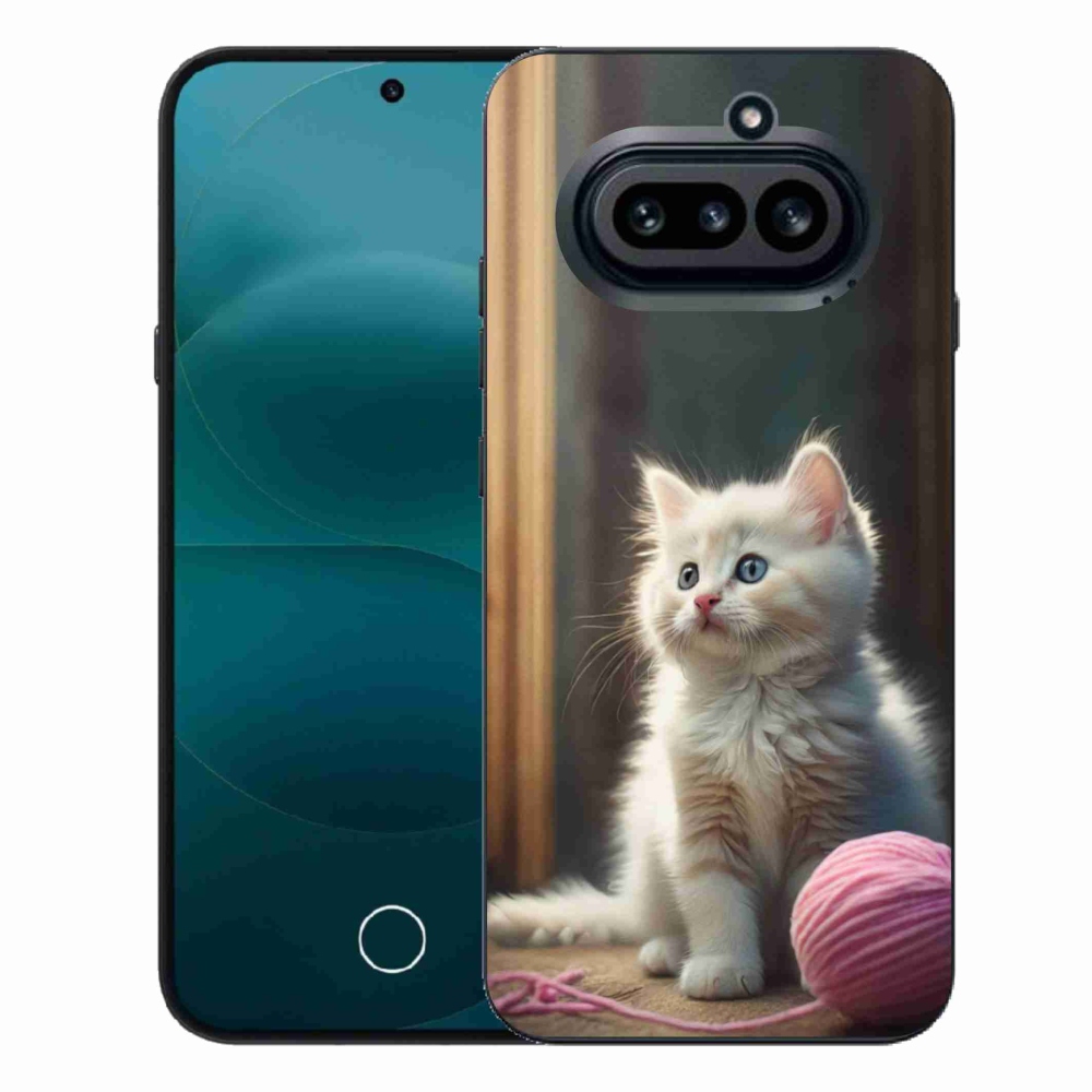 Zselés borító mmCase a Nothing Phone (4a) - fehér cica 2