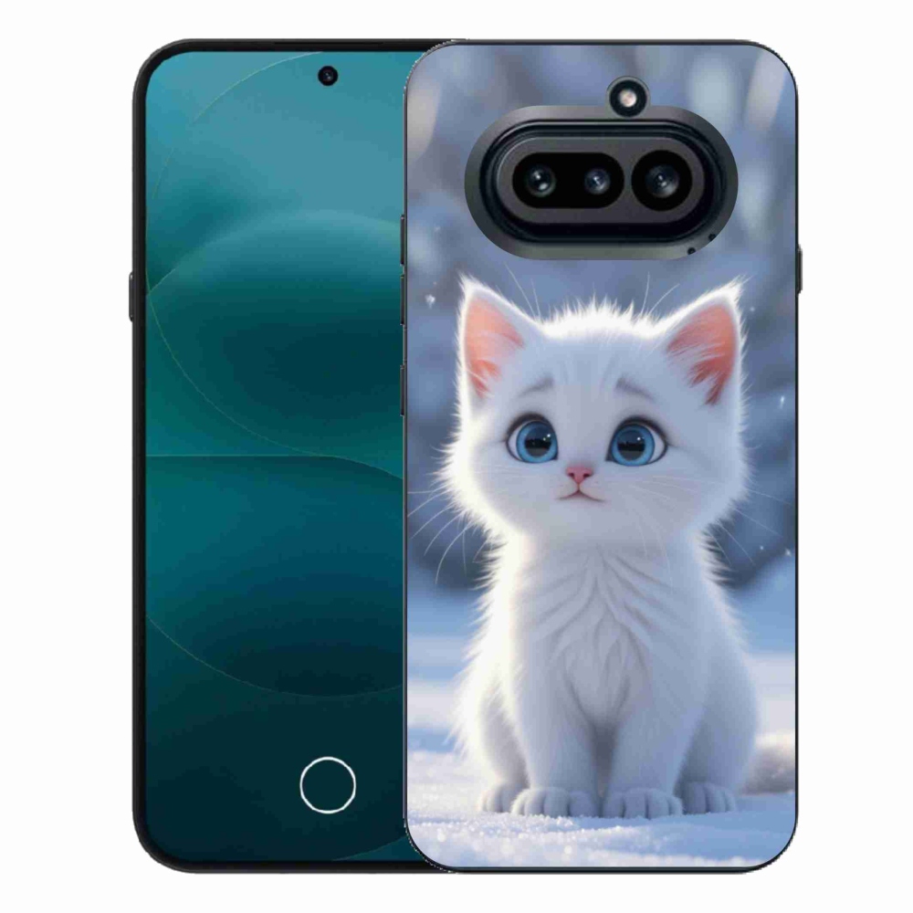 Zselés borító mmCase a Nothing Phone (4a) - fehér cica 3