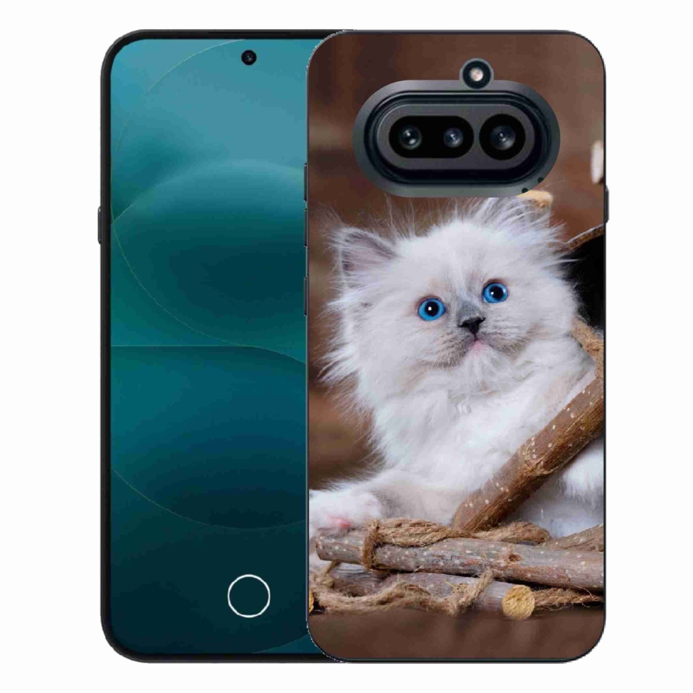 Zselés borítás mmCase a Nothing Phone (4a) telefonhoz - fehér cica