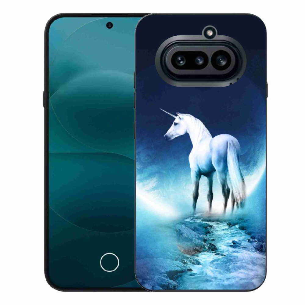 Zselés tok mmCase a Nothing Phone (4a) készülékhez - fehér egyszarvú