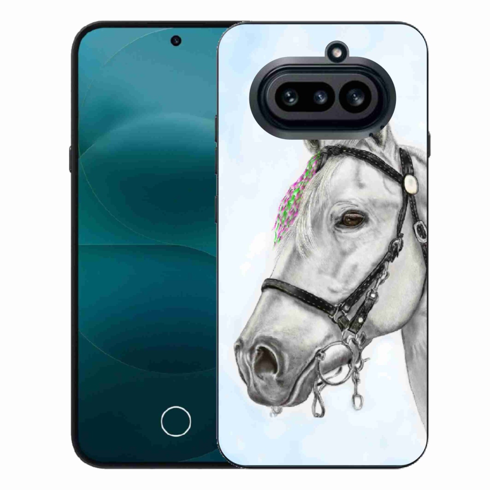 Zselés tok mmCase a Nothing Phone-hoz (4a) - fehér ló 1