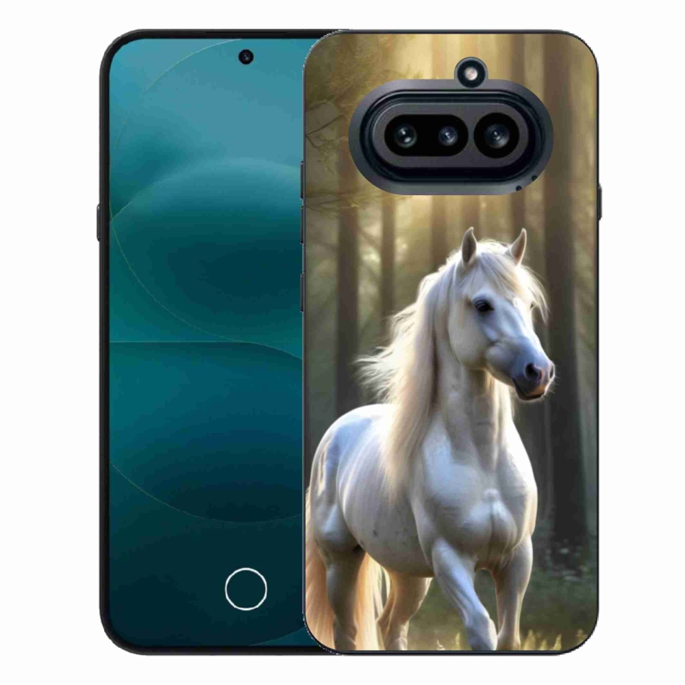 Zselés tok mmCase a Nothing Phone-hoz (4a) - fehér ló 3