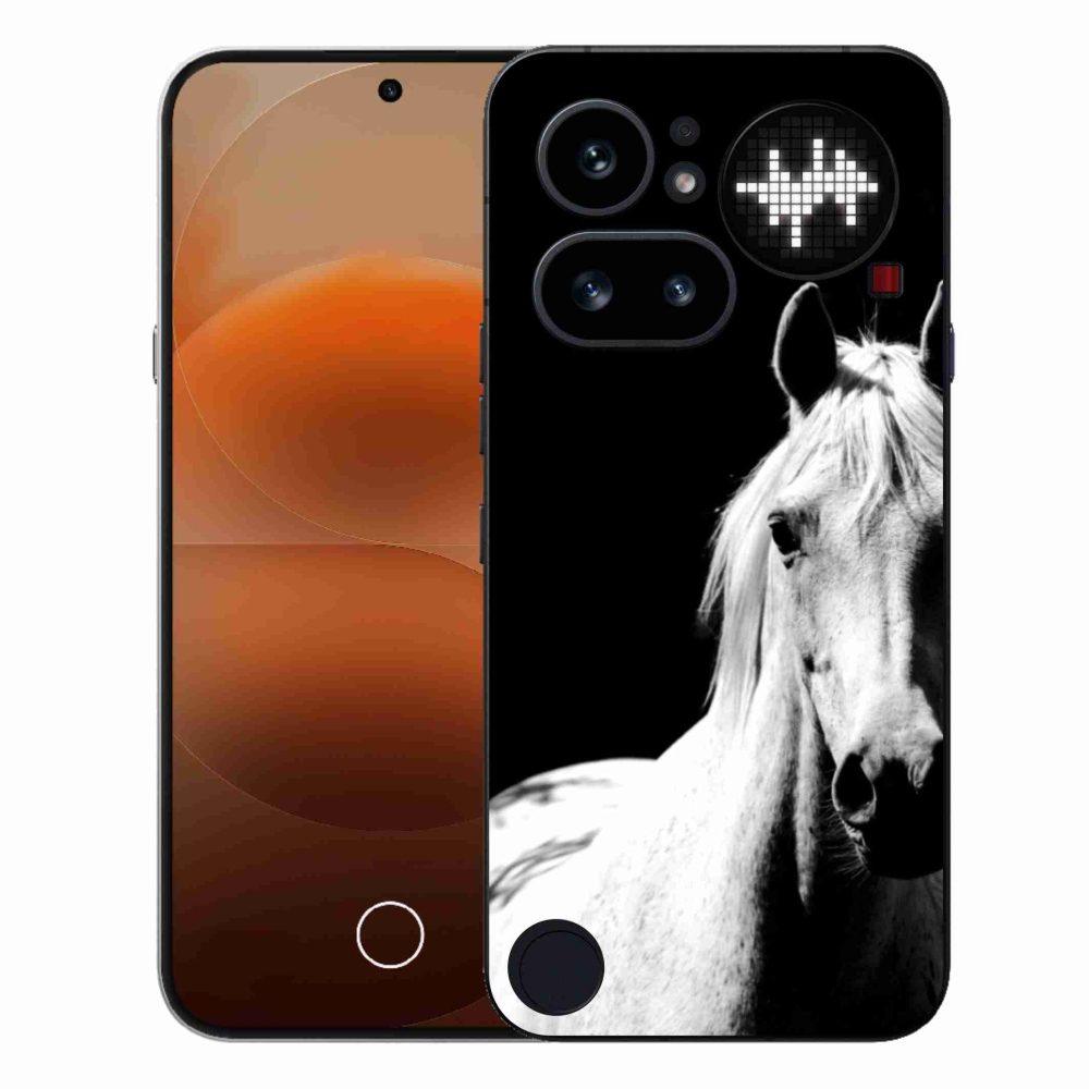 Zselés tok mmCase a Nothing Phone-hoz (4a) - fehér ló 5