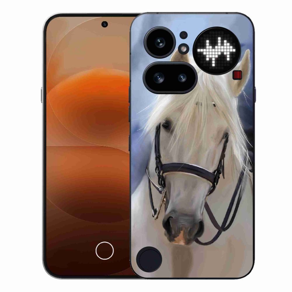 Zselés tok mmCase a Nothing Phone (4a) - fehér ló