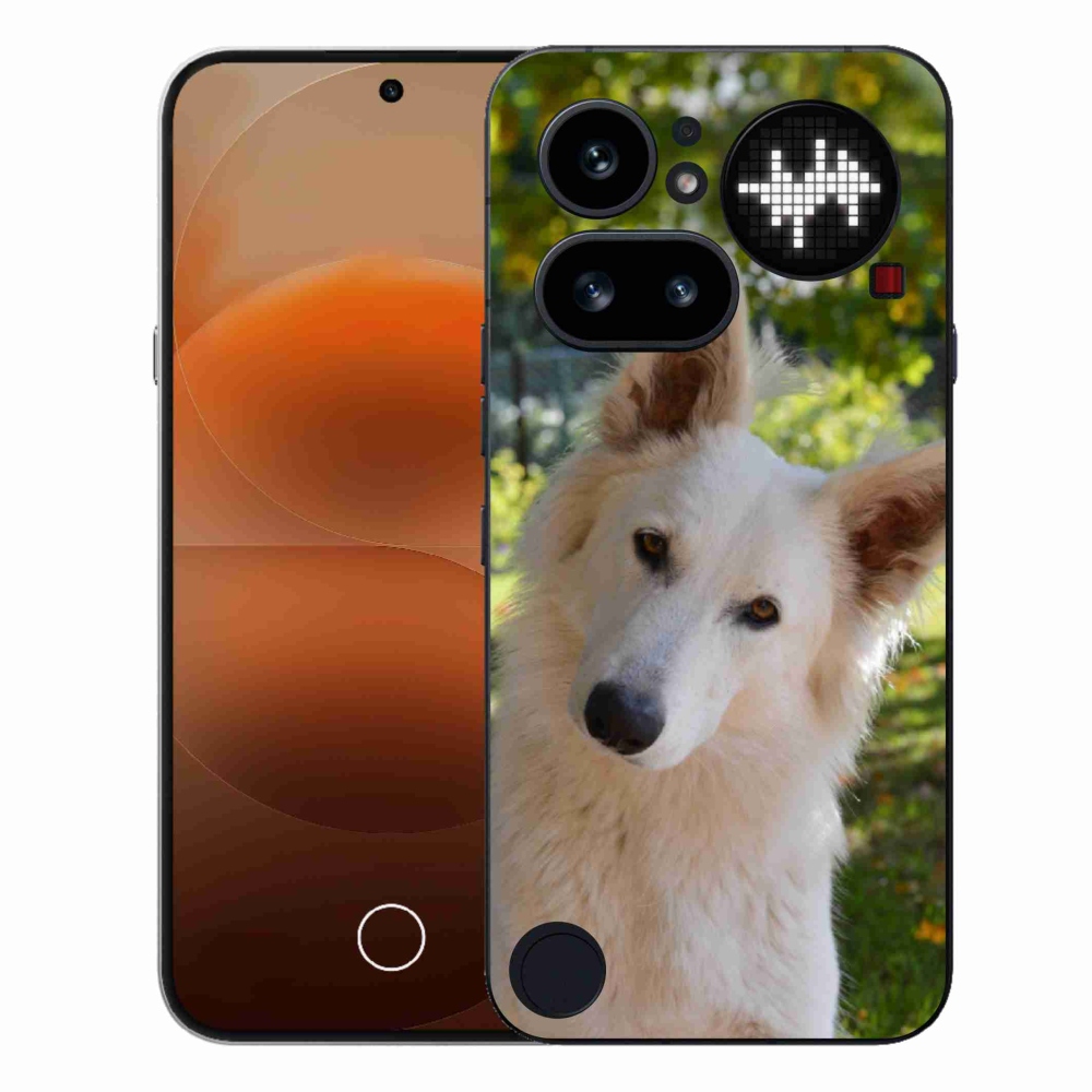 Zselés borítás mmCase a Nothing telefonhoz (4a) - Fehér svájci juhász 1
