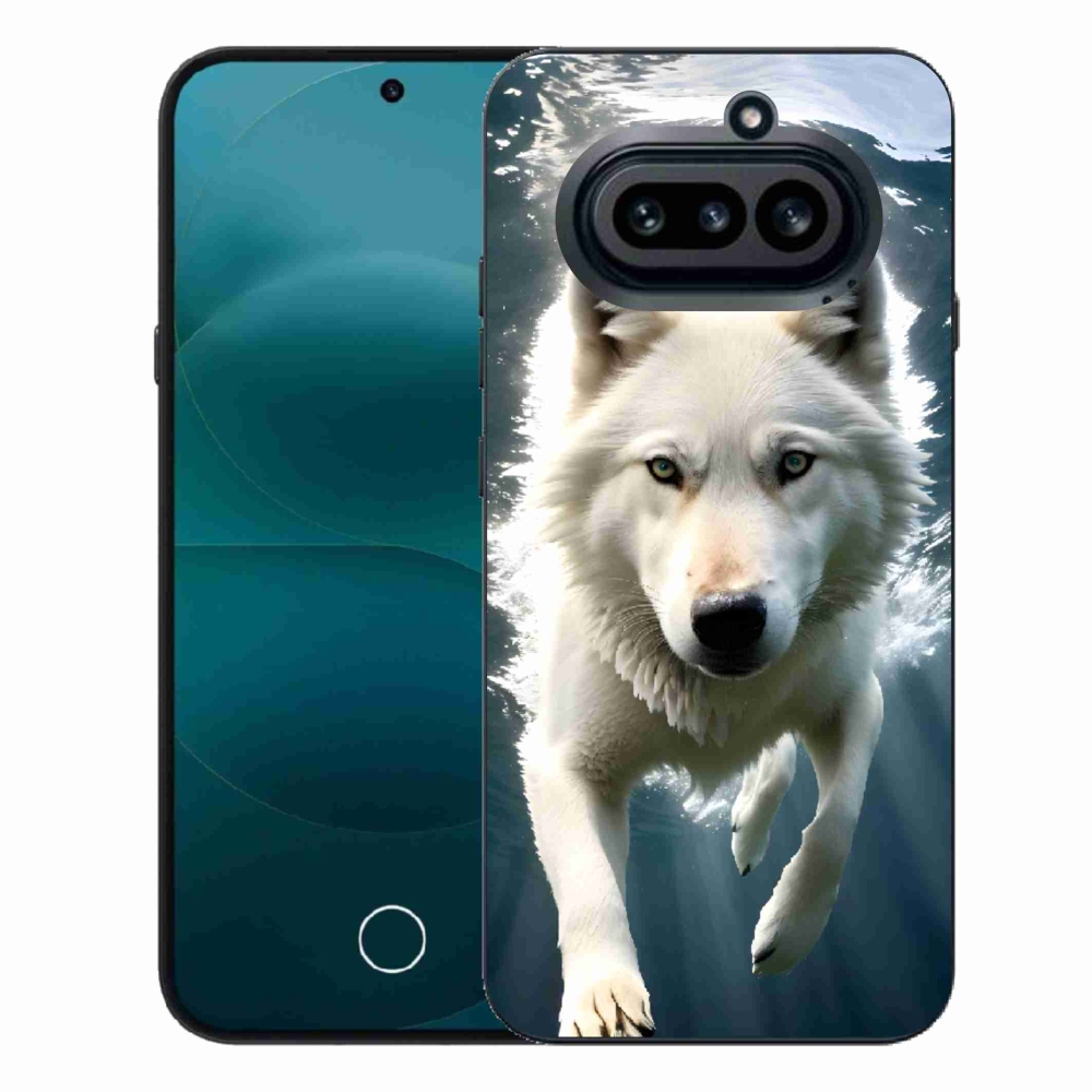 Zselés borítás mmCase a Nothing Phone (4a) készülékhez - fehér farkas