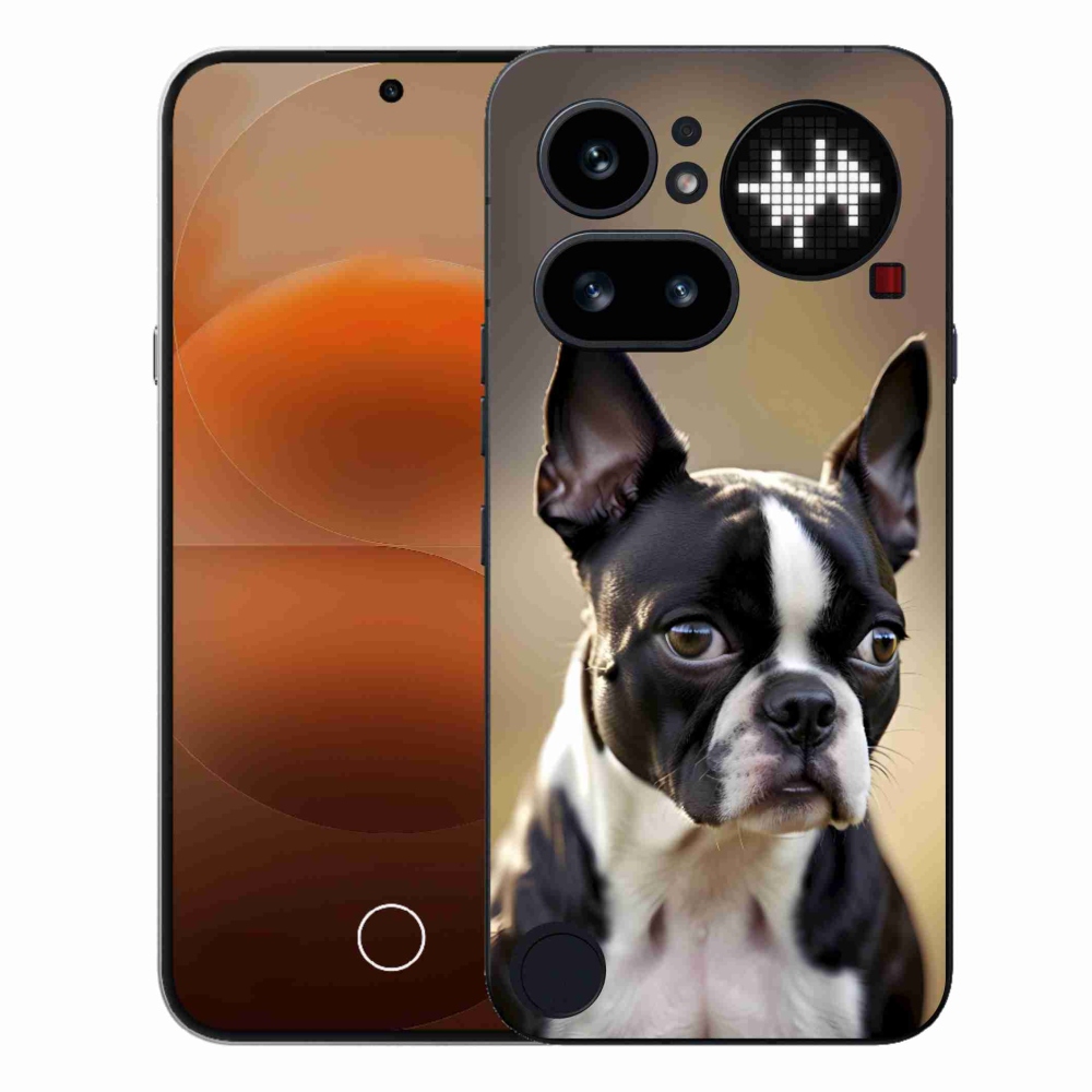 Zselés borítás mmCase a Nothing telefonhoz (4a) - Boston Terrier