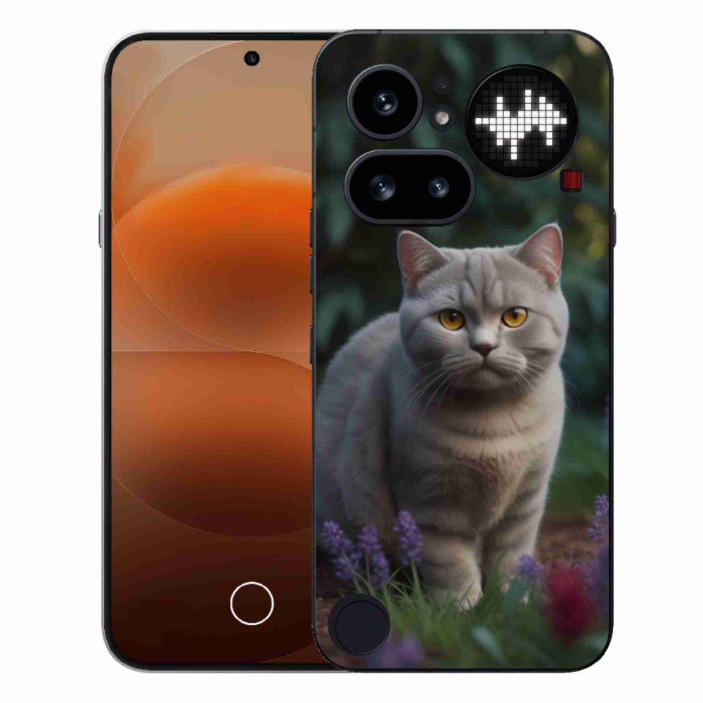 Zselés borítás mmCase a Nothing Phone-hoz (4a) - Brit macska