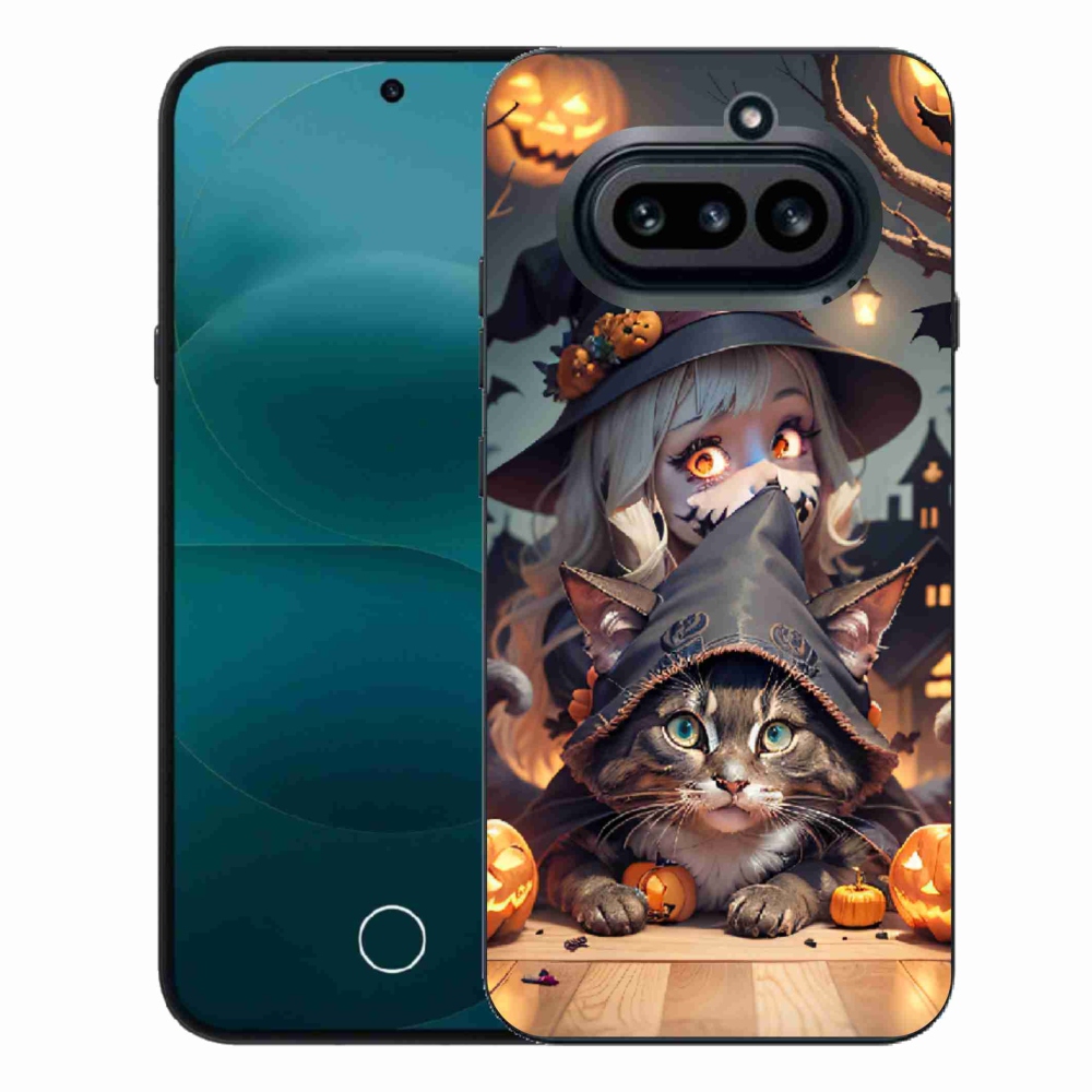 Zselés borítás mmCase a Nothing Phone (4a) - boszorkány macskával