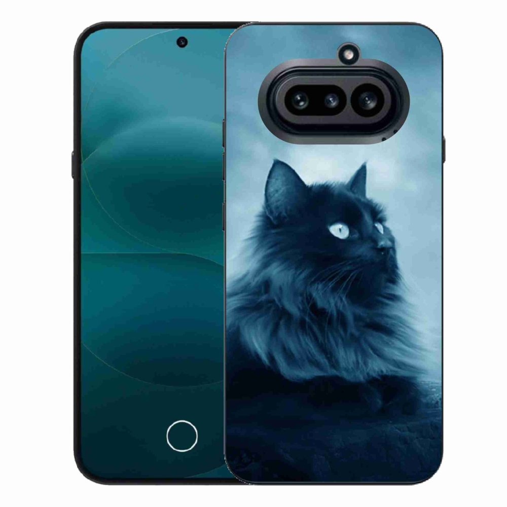 Zselés tok mmCase a Nothing Phone (4a) - fekete cat 1