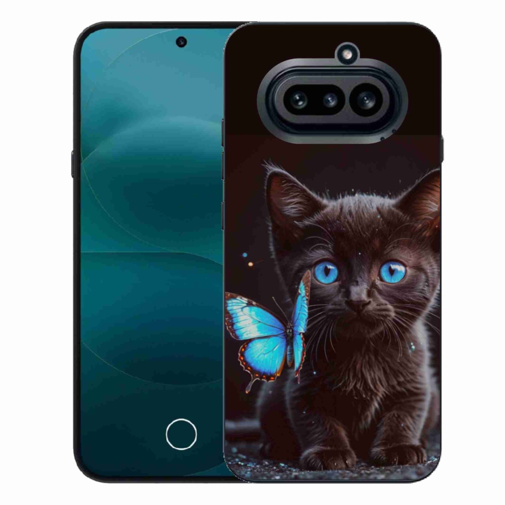 Zselés borítás mmCase a Nothing Phone (4a) készülékhez - fekete cica 3