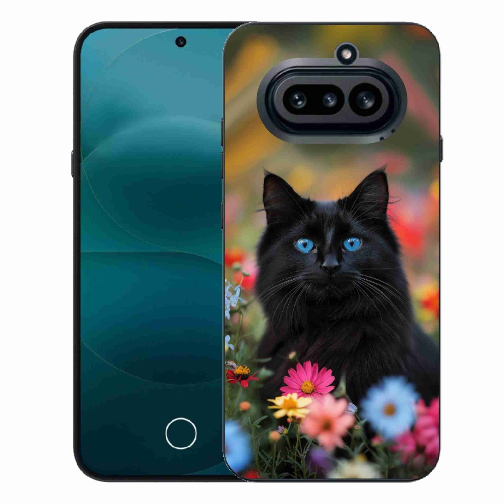 Zselés borítás mmCase a Nothing Phone (4a) készülékhez - fekete cica 4