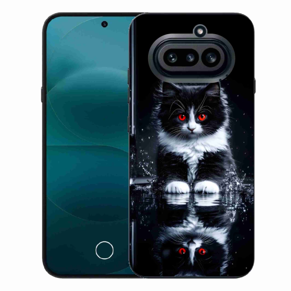 Zselés borítás mmCase a Nothing Phone (4a) telefonhoz - fekete-fehér cica
