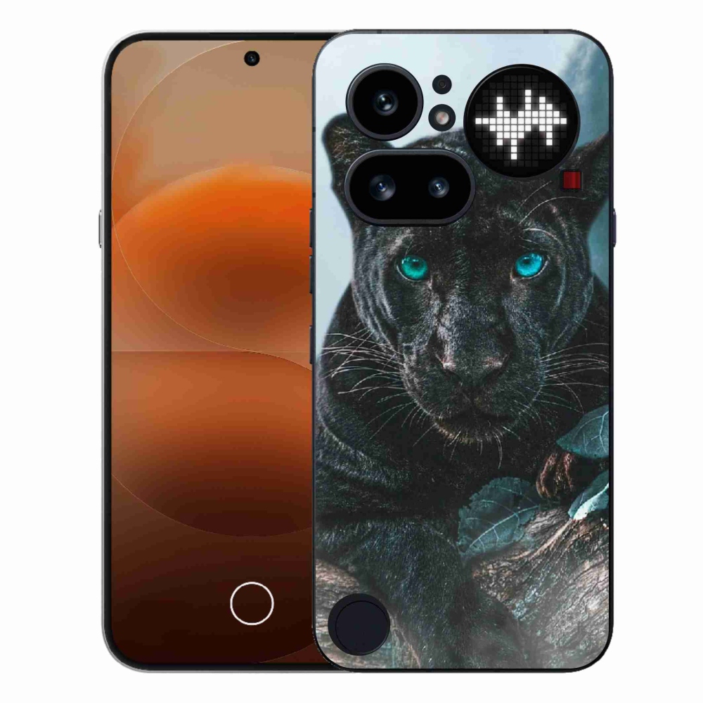 Zselés tok mmCase a Nothing Phone (4a) készülékhez - fekete párduc