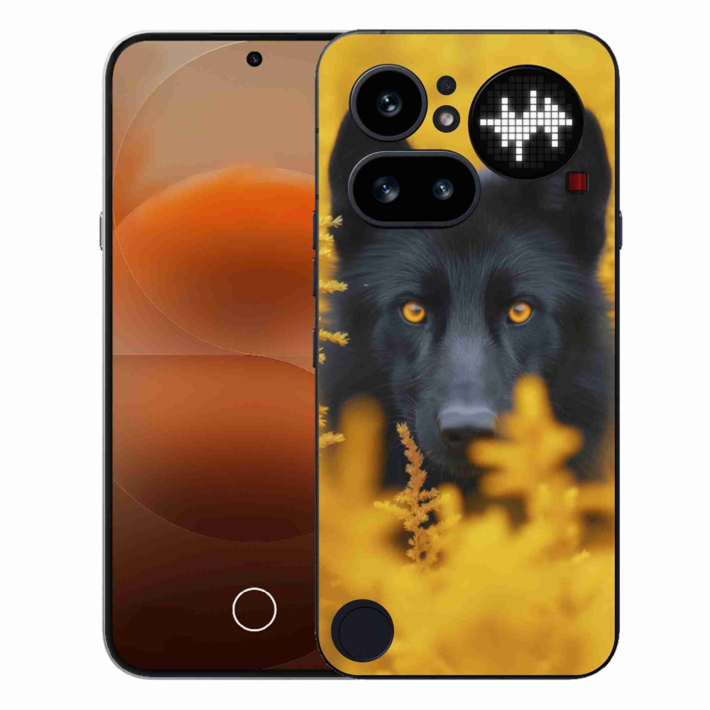 Zselés tok mmCase a Nothing Phone (4a) készülékhez - fekete farkas 2
