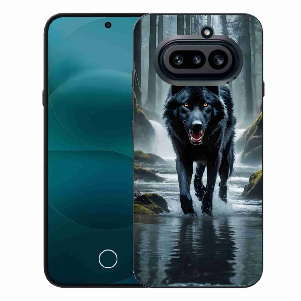 Zselés tok mmCase a Nothing Phone (4a) telefonhoz - fekete farkas